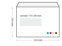 Transformator Besparing Warmte Bedrukte enveloppen met venster? | Bestel online bij PIM Print